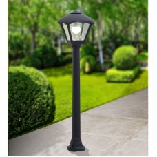 Φωτιστικό Κολωνάκι 100cm με ντουί Ε27 και Λάμπα LED 8.5W CCT Ρητίνης Μαύρο IP55 Fumagalli Dario 96DARIO250M/BL